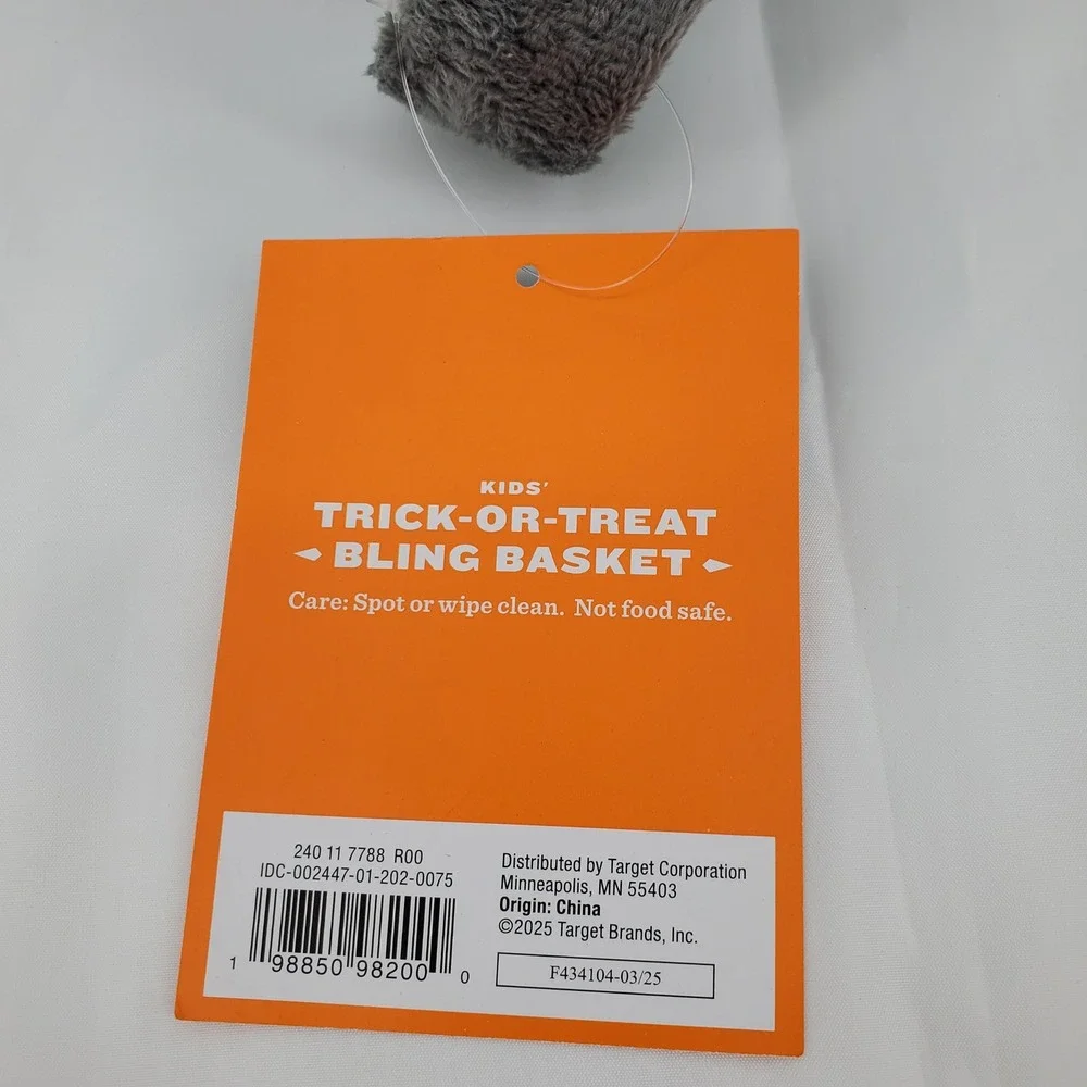 Hyde and Eek! Boutique Kids' Plush Shark Trick-or-Treat Bling Basket New‎